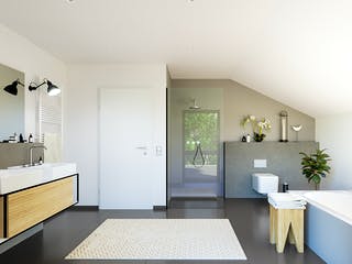 Fertighaus Sensation-E-133 E6 von SCHWABENHAUS Schlüsselfertig ab 393575€, Satteldach-Klassiker Innenansicht 3