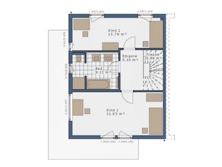 Fertighaus SmartSpace Doppelhäuser von SCHWABENHAUS Schlüsselfertig ab 308171€, Satteldach-Klassiker Außenansicht 13