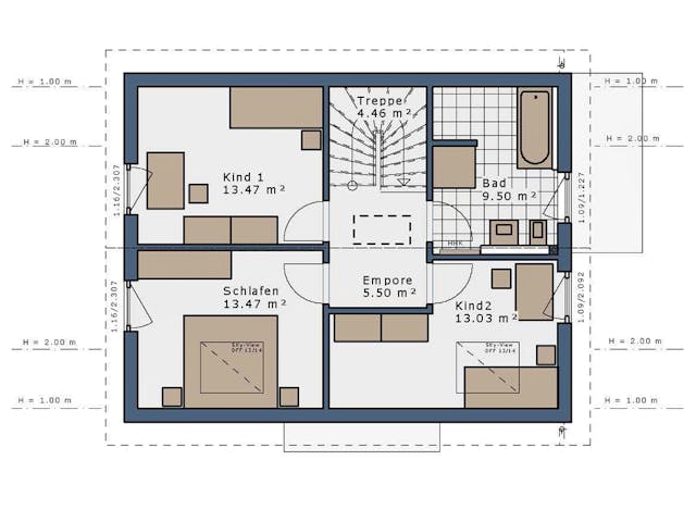 Fertighaus SmartSpace Einfamilienhäuser von SCHWABENHAUS Schlüsselfertig ab 295290€, Satteldach-Klassiker Außenansicht 5