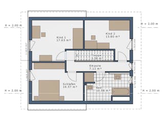 Fertighaus SmartSpace Einfamilienhäuser von SCHWABENHAUS Schlüsselfertig ab 295290€, Satteldach-Klassiker Außenansicht 15