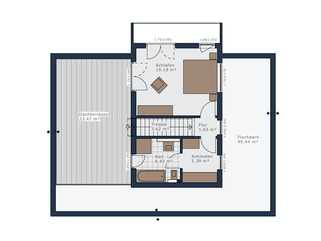 Fertighaus Solitaire-B-110 E6 von SCHWABENHAUS Schlüsselfertig ab 434547€, Bungalow Grundriss 2