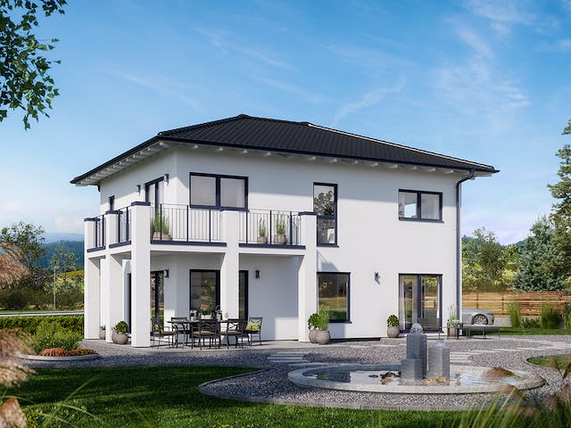 Fertighaus Solitaire-E-155 E7 von SCHWABENHAUS Schlüsselfertig ab 455928€, Stadtvilla Außenansicht 1