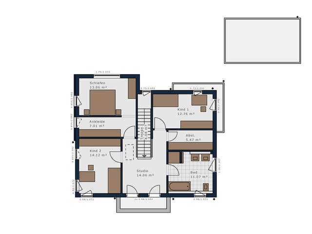 Fertighaus Solitaire-E-155 E9 von SCHWABENHAUS Schlüsselfertig ab 494771€, Cubushaus Grundriss 2