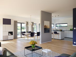 Fertighaus Solitaire-E-155 E9 von SCHWABENHAUS Schlüsselfertig ab 494771€, Cubushaus Innenansicht 1