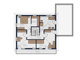 Fertighaus Solitaire-E-165 E7 von SCHWABENHAUS Schlüsselfertig ab 376498€, Stadtvilla Grundriss 2