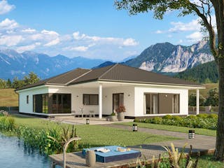 Fertighaus Solitaire Bungalows von SCHWABENHAUS Schlüsselfertig ab 342605€, Bungalow Außenansicht 10