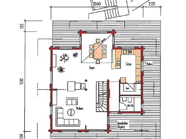 Blockhaus Schwarzwald von Rems-Murr-Holzhaus Schlüsselfertig ab 590000€, Stadtvilla Grundriss 1