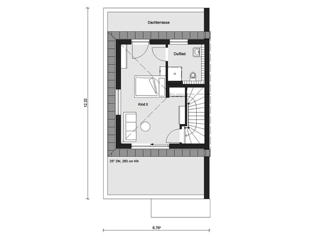 Fertighaus D 30-166.2 - Walmdach Doppelhaus von SchwörerHaus Schlüsselfertig ab 534901€, Stadtvilla Grundriss 3
