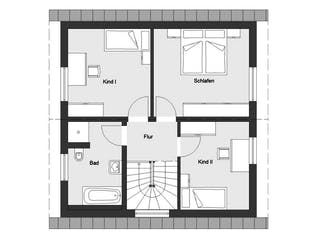 Fertighaus E 15-115.2 - Planungsidee Aktionshaus von SchwörerHaus Schlüsselfertig ab 253102€, Grundriss 2