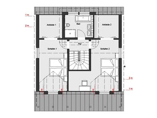 Fertighaus E 15-142.5 - Country-Haus von SchwörerHaus Schlüsselfertig ab 433771€, Satteldach-Klassiker Grundriss 2