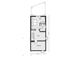 Fertighaus E 15-150.2 - Schmales Hauskonzept von SchwörerHaus Schlüsselfertig ab 390969€, Satteldach-Klassiker Grundriss 3