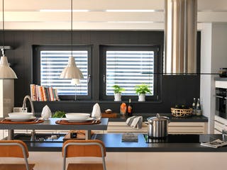 Fertighaus E 15-154.1 - Fertighaus mit Holz von SchwörerHaus Schlüsselfertig ab 446140€, Pultdachhaus Innenansicht 3