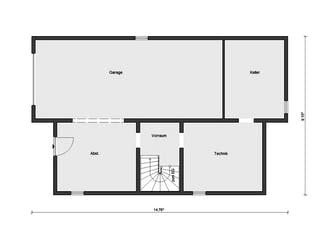 Fertighaus E 15-217.1 - Fertighaus mit 200 qm von SchwörerHaus Schlüsselfertig ab 630242€, Pultdachhaus Grundriss 3