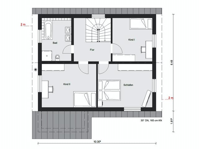 Fertighaus E 15-150.6 - Aktionshaus mit Sonneninsel von SchwörerHaus Schlüsselfertig ab 365653€, Grundriss 2