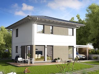 Fertighaus E 20-108.4 - Stadtvilla von SchwörerHaus Schlüsselfertig ab 307761€, Stadtvilla Außenansicht 1