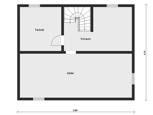 Fertighaus E 20-144.6 - Moderner Bauhausstil von SchwörerHaus Schlüsselfertig ab 375658€, Cubushaus Grundriss 3