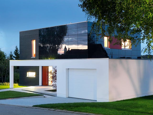 Fertighaus E 20-156.5 - Schwörer-Haus Cube von SchwörerHaus Schlüsselfertig ab 484067€, Cubushaus Außenansicht 2