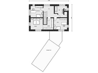 Fertighaus E 20-161.2 - Musterhaus Köln-Frechen von SchwörerHaus Schlüsselfertig ab 822707€, Satteldach-Klassiker Grundriss 2