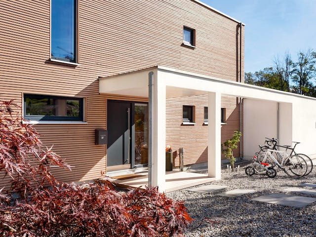 Fertighaus E 20-176.2 - Markantes Fertighaus als Kubus von SchwörerHaus Schlüsselfertig ab 530557€, Cubushaus Außenansicht 3