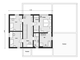 Fertighaus E 20-176.2 - Markantes Fertighaus als Kubus von SchwörerHaus Schlüsselfertig ab 530557€, Cubushaus Grundriss 2