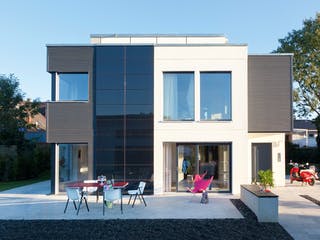 Fertighaus E 20-189.3 - Kubushaus von SchwörerHaus Schlüsselfertig ab 809369€, Cubushaus Außenansicht 2