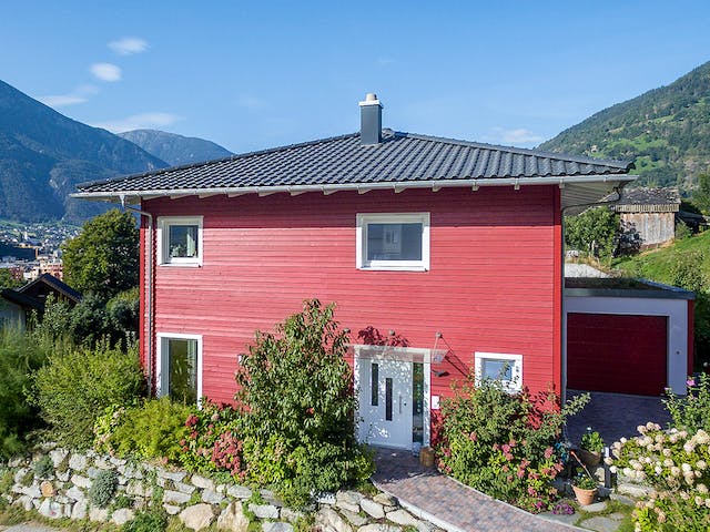 Fertighaus E 20-144.8 - Skandinavisches Holzhaus als Fertighaus von SchwörerHaus Schlüsselfertig ab 437751€, Außenansicht 1