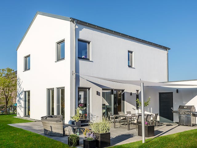 Fertighaus E 20-150.6 - Fertighaus individuell geplant von SchwörerHaus Schlüsselfertig ab 440372€, Außenansicht 1
