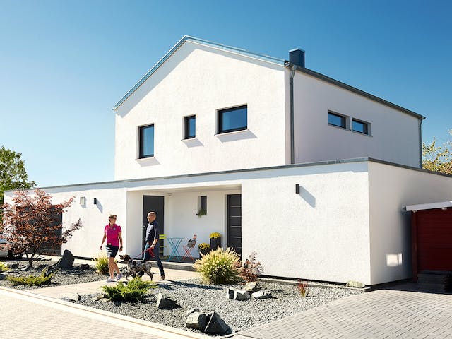 Fertighaus E 20-150.6 - Fertighaus individuell geplant von SchwörerHaus Schlüsselfertig ab 440372€, Außenansicht 2