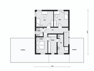 Fertighaus E 20-150.6 - Fertighaus individuell geplant von SchwörerHaus Schlüsselfertig ab 440372€, Grundriss 2