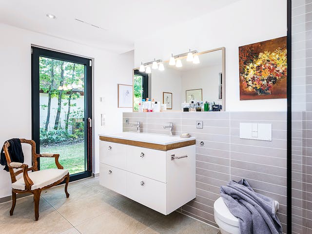 Fertighaus E 20-220.1 - Moderne Villa mit Flachdach von SchwörerHaus Schlüsselfertig ab 608464€, Cubushaus Innenansicht 8