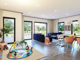 Fertighaus SOLUTION 242 V7 von Living Fertighaus Schlüsselfertig ab 598494€, Cubushaus Innenansicht 1