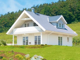Fertighaus Sonnholm von Danhaus Deutschland Schlüsselfertig ab 392680€, Satteldach-Klassiker Außenansicht 1