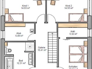 Fertighaus Stadtvilla 161 von Suckfüll Energiesparhaus Schlüsselfertig ab 441450€, Stadtvilla Grundriss 2