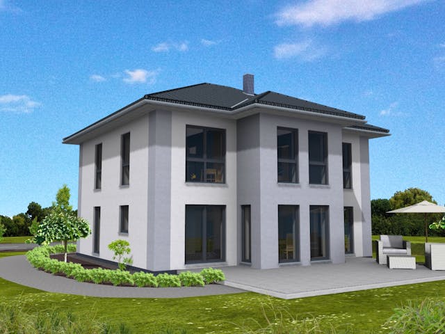 Fertighaus Stadtvilla 189 von Suckfüll Energiesparhaus Schlüsselfertig ab 535444€, Stadtvilla Außenansicht 1 Fertighaus Stadtvilla 189 von Suckfüll Energiesparhaus Schlüsselfertig ab 535444€, Stadtvilla Außenansicht 1