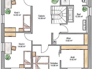Fertighaus Stadtvilla 189 von Suckfüll Energiesparhaus Schlüsselfertig ab 535444€, Stadtvilla Grundriss 2