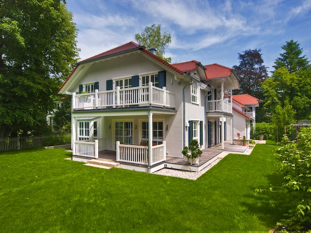 Fertighaus Steinhauser - Kundenhaus von Bau-Fritz Schlüsselfertig ab 920000€, Stadtvilla Außenansicht 1