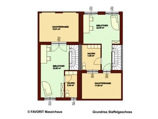 Massivhaus Stella E141/M146 von FAVORIT Massivhaus, Cubushaus Grundriss 3