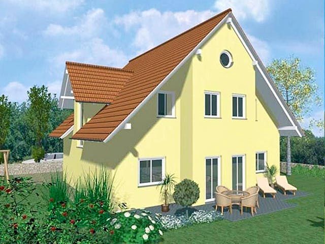 Massivhaus Stilhaus von Wagener Systemhausbau Schlüsselfertig ab 349000€, Satteldach-Klassiker Außenansicht 1 Massivhaus Stilhaus von Wagener Systemhausbau Schlüsselfertig ab 349000€, Satteldach-Klassiker Außenansicht 1