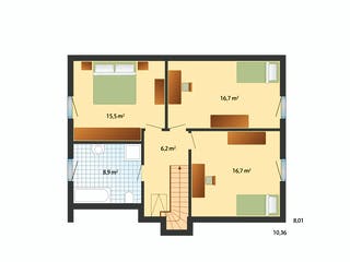 Fertighaus Stockholm von Danhaus Deutschland Schlüsselfertig ab 420307€, Satteldach-Klassiker Grundriss 2