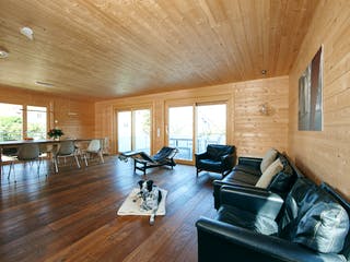 Blockhaus Stuttgart von Rems-Murr-Holzhaus Ausbauhaus ab 268453€, Satteldach-Klassiker Innenansicht 2