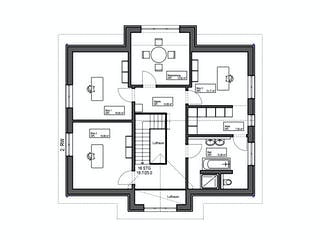 Fertighaus Musterhaus „Smarthome Paderborn“ von Suckfüll Energiesparhaus, Satteldach-Klassiker Grundriss 2
