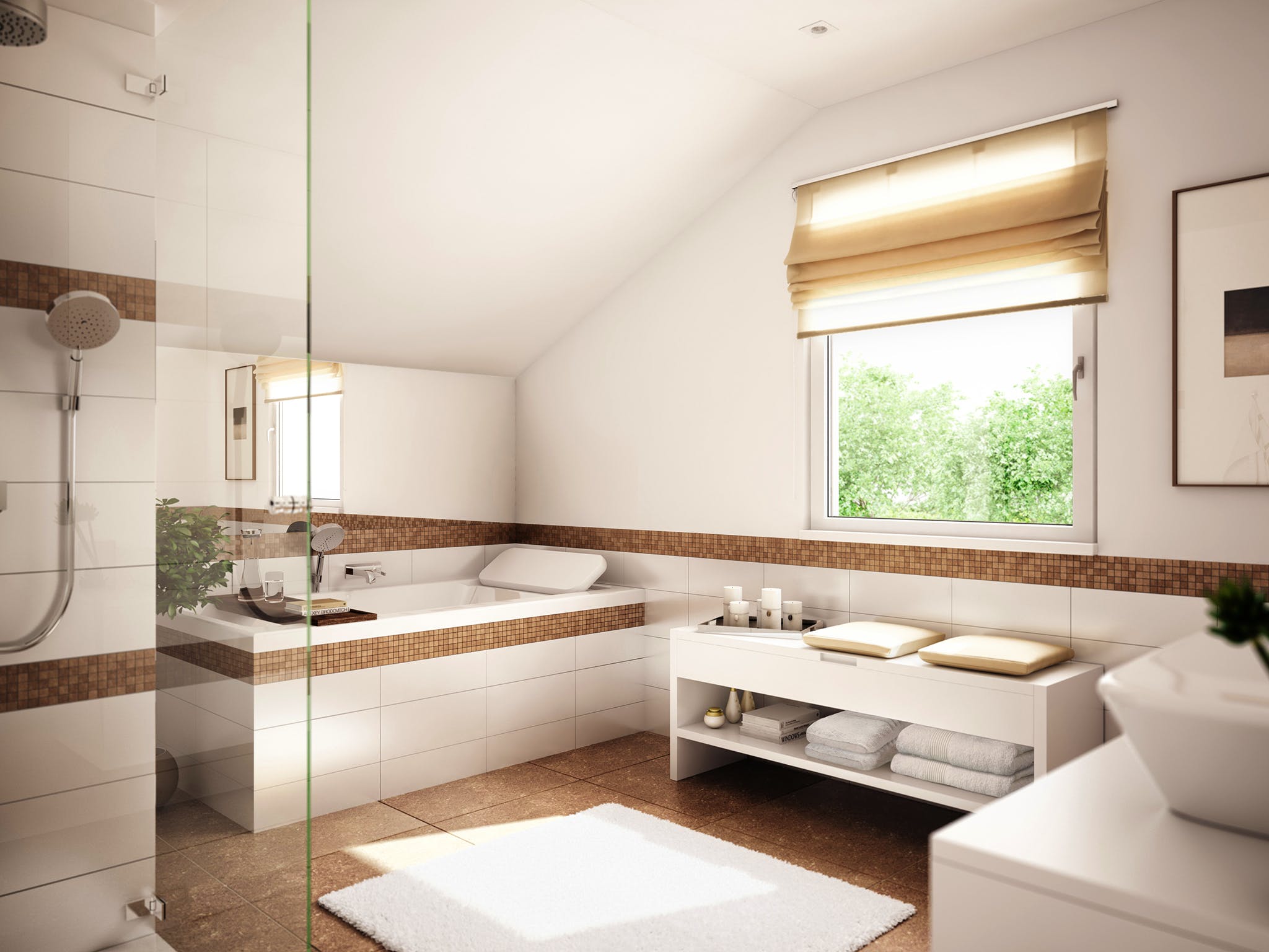 Fertighaus SUNSHINE 125 V4 (out) von Living Fertighaus AT Ausbauhaus ab 94985€, Satteldach-Klassiker Innenansicht 1