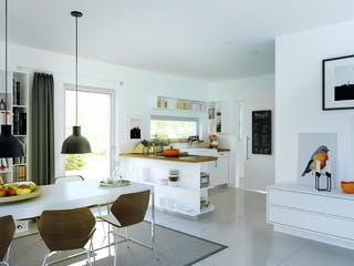 Fertighaus SUNSHINE 165 V4 von Living Fertighaus Schlüsselfertig ab 359488€, Satteldach-Klassiker Innenansicht 2