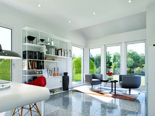 Fertighaus SUNSHINE 143 V3 von Living Fertighaus Schlüsselfertig ab 325265€, Satteldach-Klassiker Innenansicht 2