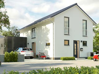 Massivhaus Aura 125 von Town & Country Haus Deutschland Schlüsselfertig ab 232050€, Satteldach-Klassiker Außenansicht 4