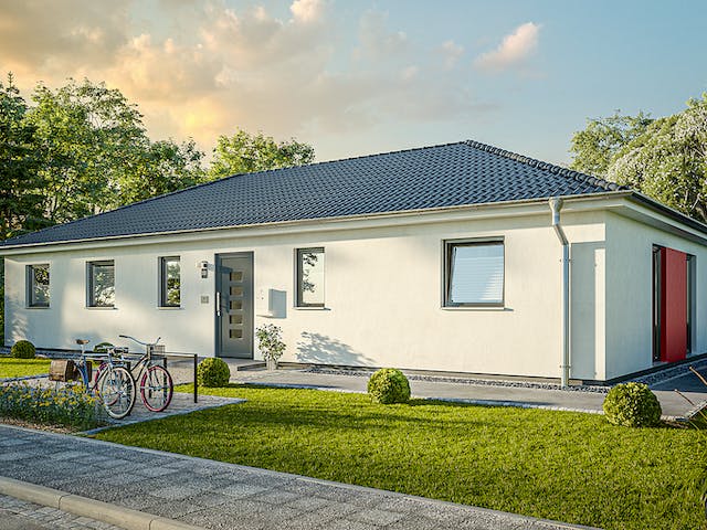 Massivhaus Bungalow 131 von Town & Country Haus Deutschland Schlüsselfertig ab 239550€, Bungalow Außenansicht 4