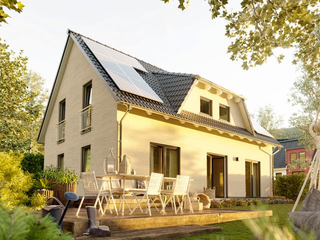 Massivhaus Landhaus 142 von Town & Country Haus Deutschland Schlüsselfertig ab 272590€, Satteldach-Klassiker Außenansicht 1