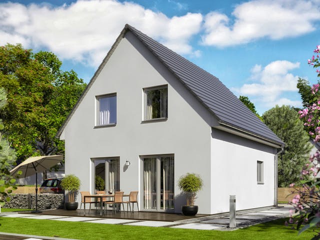 Massivhaus Raumwunder 90 von Town & Country Haus Deutschland Schlüsselfertig ab 198150€, Satteldach-Klassiker Außenansicht 1