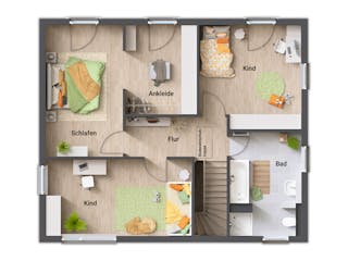 Massivhaus Stadthaus Flair 152 RE von Town & Country Haus Deutschland Schlüsselfertig ab 264750€, Stadtvilla Grundriss 2