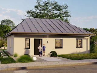 Fertighaus Largo 98 von Ü-Haus, Bungalow Außenansicht 4